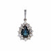 Pendentif Pendentif saphir diamants goutte 58 Facettes 24-281