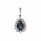 Pendentif Pendentif saphir diamants goutte 58 Facettes 24-281