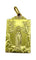 Pendentif Médaille or jaune Vierge et Christ, signée BOUIX 58 Facettes AB480