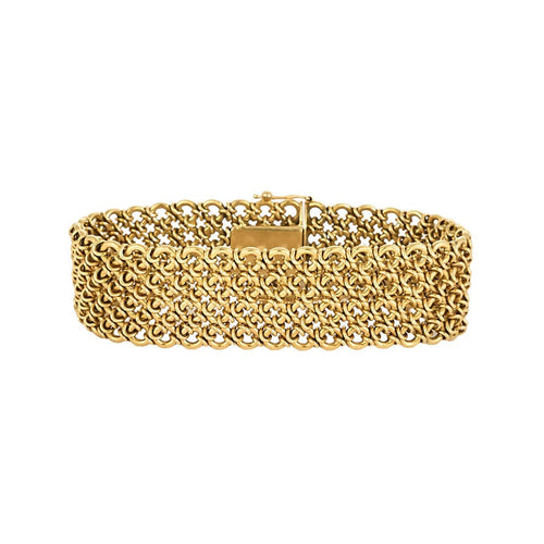 Bracelet Bracelet ruban en or jaune 58 Facettes CLA0530