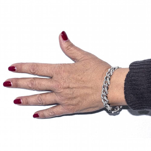 Diamond pavé bracelet SLABONES 58 Facettes D364208LF