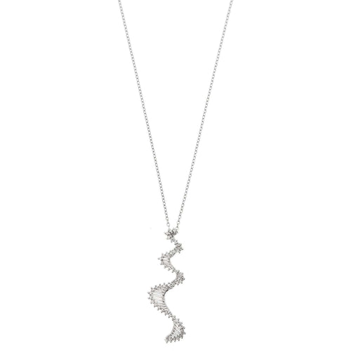 Collier Collier pendentif Vague diamants 58 Facettes 25928
