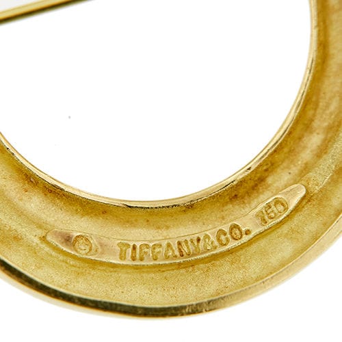 Broche Tiffany & Co. - Broche nœud rond en or jaune 58 Facettes 39787