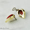 Boucles d'oreilles Boucles d'oreilles luxueuses en or jaune ornées de corail et de diamants 58 Facettes 1850