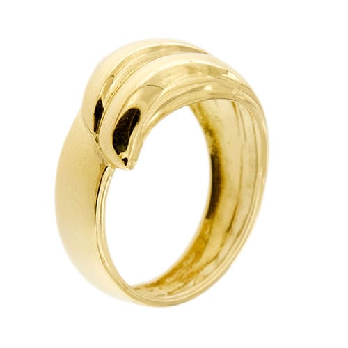 Anello con fascia arrotondata