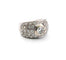 Bague 54 Bague en or blanc massif avec diamant central et pavé de diamants. 58 Facettes