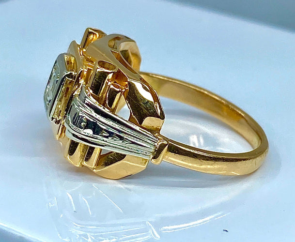 Bague 47 Bague Solitaire diamant vers 1920 58 Facettes AB182