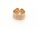 Bague 56 vintage bague CARTIER double c en 3 ors jaune rose blanc 58 Facettes 262048