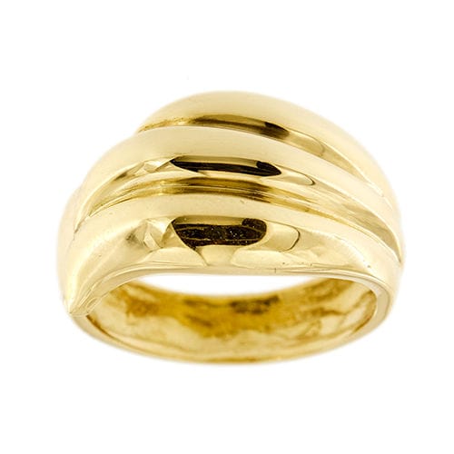 Anello con fascia arrotondata