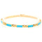 Bracelet Bracelet à maillons en or jaune et turquoise 58 Facettes 3E7F7546B63B42FEA8BCDC7309691E4B