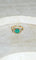 Bague 56 Bague Or Jaune Emeraude 1,52 Ct et Diamants 58 Facettes