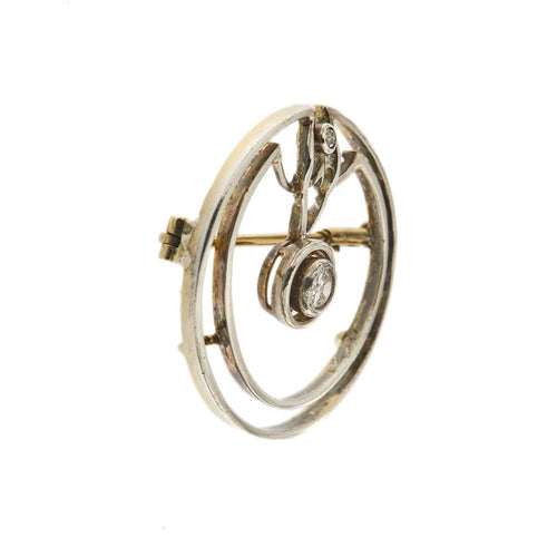 Broche Broche Art Déco avec Diamants 58 Facettes 35599