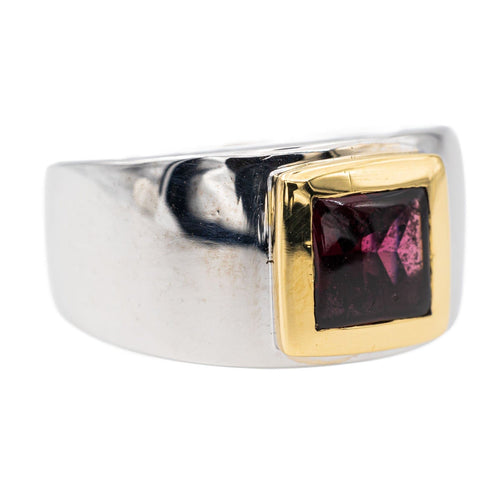 Bague 52 Bague Or blanc Grenat 58 Facettes 3007893RV