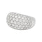 Bague 51 Bague pavage en or blanc, diamants. 58 Facettes 31229
