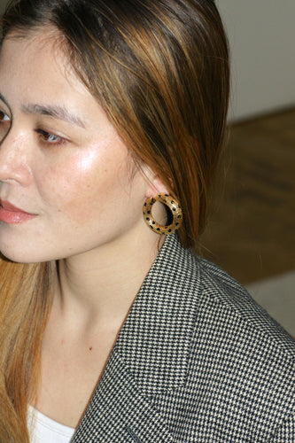 Boucles d'oreilles FRED - Boucles d'oreilles Pattes de Panthère en or jaune et émail noir 58 Facettes