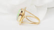 Bague 54 Bague ovale en or jaune et Opale 58 Facettes 32999