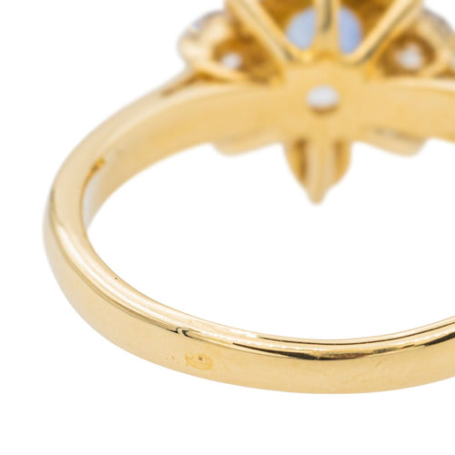 Bague 55 Bague Pompadour Or jaune Saphir 58 Facettes 3332916CN