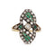 Bague Bague vintage diamants émeraudes 58 Facettes G13196