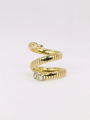 Bague 54 Bague serpent tubogas diamants 0,4 ct 58 Facettes J390
