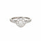 Bague 50.5 Bague de fiançailles ronde en platine avec halo de diamants Tiffany & Co 58 Facettes G13747