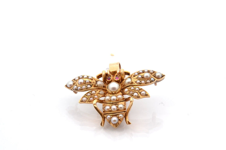 Pendentif Pendentif ancien perles fines et rubis 58 Facettes 27060