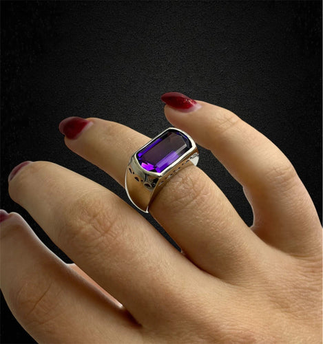 Bague Bague moderne avec améthyste 58 Facettes