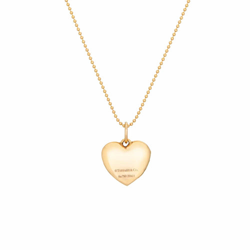 Tiffany & Co Diamond Heart Locket Necklace Pendant 18k Rose Gold Signed Jewelry 58 Facettes G13709