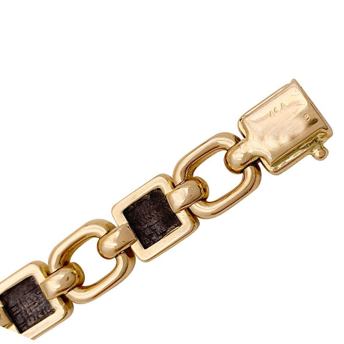 Bracelet Bracelet vintage Van Cleef & Arpels, or jaune, bois d'amourette. 58 Facettes 33907