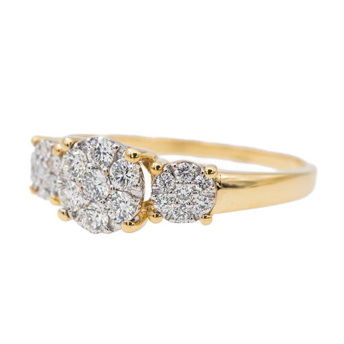 Bague 53.5 Bague Or jaune Diamant 58 Facettes 3054197CN