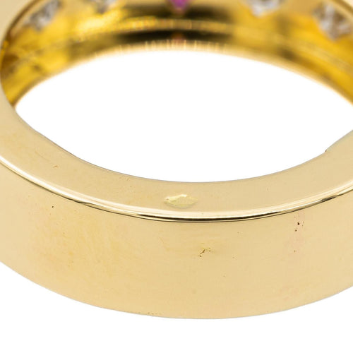 Bague 52 Bague Or jaune Rubis, Diamant 58 Facettes 2734047CN