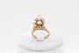 Bague 54 Bague marquise or jaune, diamants 58 Facettes 240076