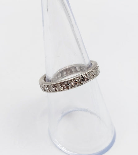 Alliance américaine Art Déco Platine et 0,66 carats de diamants 58 Facettes A06233