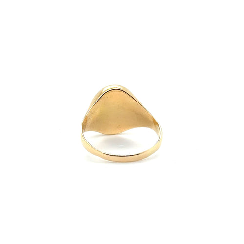 Bague 67 Chevalière or jaune - Couronne - Double Armoiries 58 Facettes 1.0002413/1