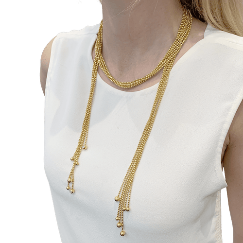 Collier Collier Cartier, "Draperie", or jaune, diamants. 58 Facettes 34704