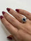 Bague 54 Bague vintage en or blanc, saphir et diamants 58 Facettes