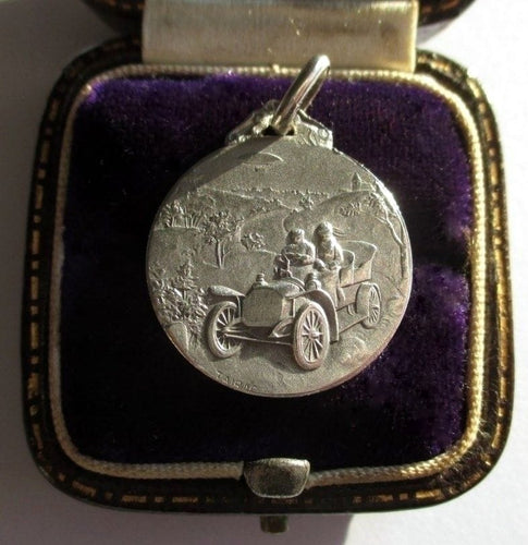 Pendentif Médaille biface ancienne St Christophe TAIRAC en argent 58 Facettes