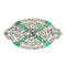 Broche Deco Dazzle : une broche vintage en platine et diamants 58 Facettes 22304-0133