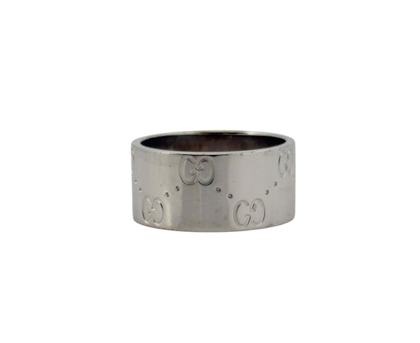 Bague 52 Alliance Gucci en or blanc 18 carats 58 Facettes