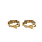 Boucles d'oreilles Maison Christofle - Créoles deux Ors 58 Facettes 1.0000379/1