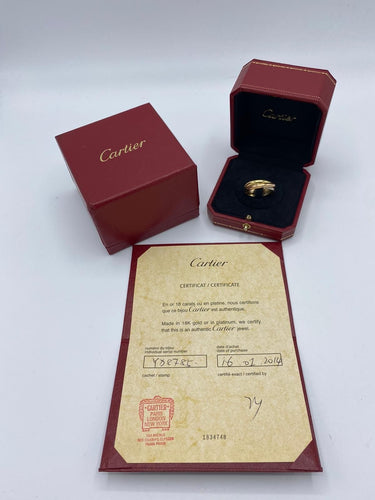 Bague 63 Cartier - Alliance Trinity 3 ors 58 Facettes 096425077421