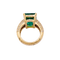 Bague 54 Bague émeraude, diamants, or jaune. 58 Facettes 34711