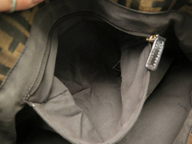 sac a main FENDI baguette 8bt163 toile logo monogramme zucca bandouliere 58 Facettes 271140