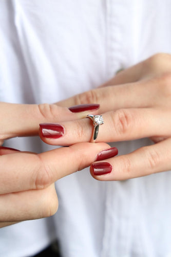 Bague 46 Bague Solitaire Or blanc Diamant 58 Facettes 2107265CN