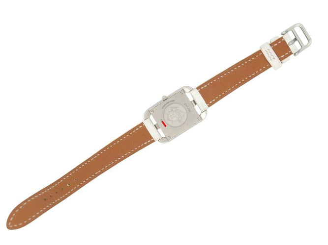 Montre montre HERMES cape cod cc1.330 diamant chaine d'ancre bracelet blanc boite 58 Facettes 267772