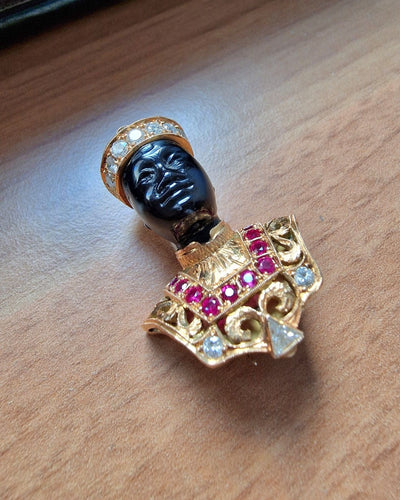 Broche épingle vintage Nardi Venezia « Moro » (années 1970-80) 58 Facettes