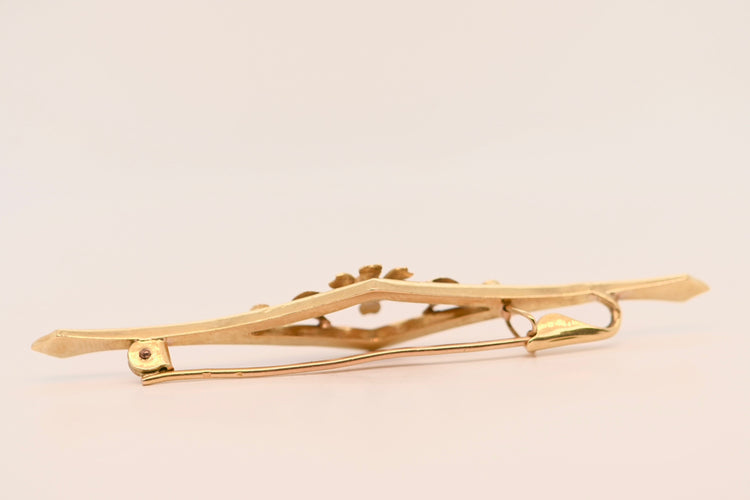 Broche Broche fleur rubis perles 58 Facettes