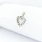 Pendentif Pendentif cœur en or blanc et diamants 58 Facettes 29793