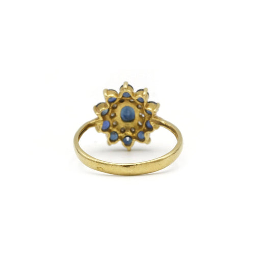 Bague 54 Bague Marguerite Diamants et Saphirs 58 Facettes 240129R