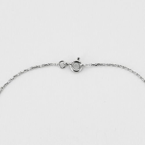 Collier Chaine or blanc et pendentif diamant 58 Facettes CHAL0433