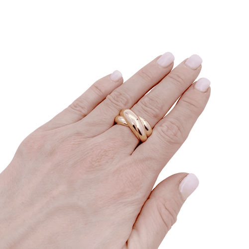 Bague 53 Bague vintage Cartier, "Colisée", or jaune. 58 Facettes 34428